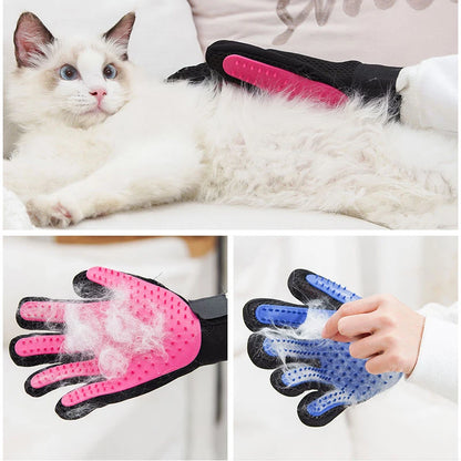 Gant de Toilettage en Silicone pour Chien & Chat — Brosse Massante & Anti-Poils (Lot de 2) 🧤