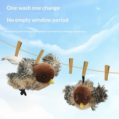 Oiseau Interactif Électrique Rechargeable pour Chat — Activation au Toucher