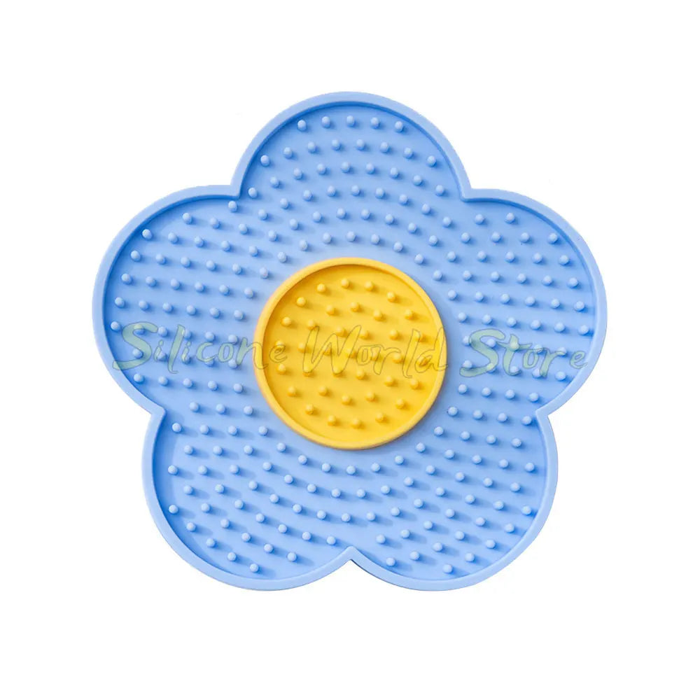 Tapis de Léchage à Ventouse pour Chien & Chat — Anti-Stress & Occupe au Bain 👅