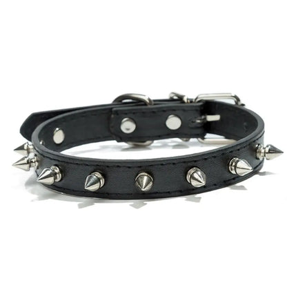 Collier en Cuir Clouté pour Chien — Réglable, Style Rock & Tendance 🤘