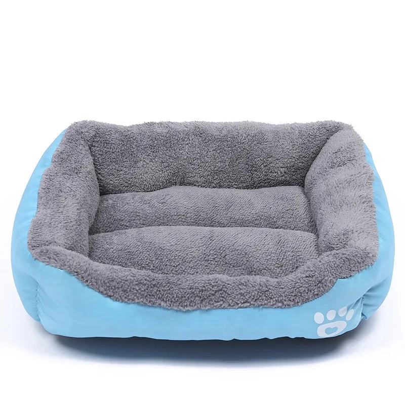 Canapé Carré Douillet pour Chien et Chat — Lavable, Chaud & Confortable
