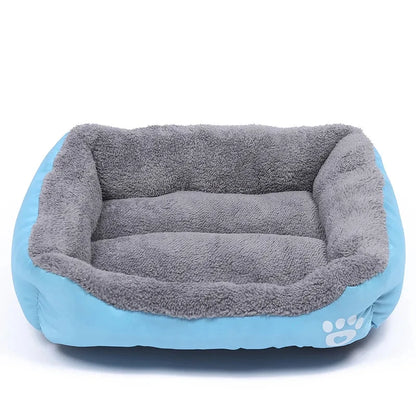 Canapé Carré Douillet pour Chien et Chat — Lavable, Chaud & Confortable