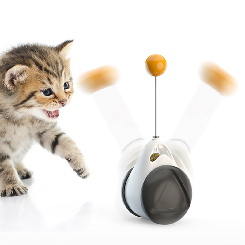 Jouet Boule Gyroscopique Tumbler pour Chat