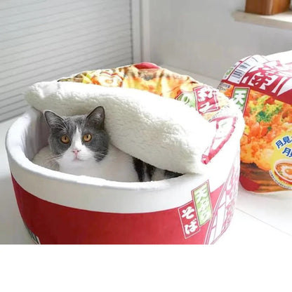 Coussin Lit Ramen pour Chat