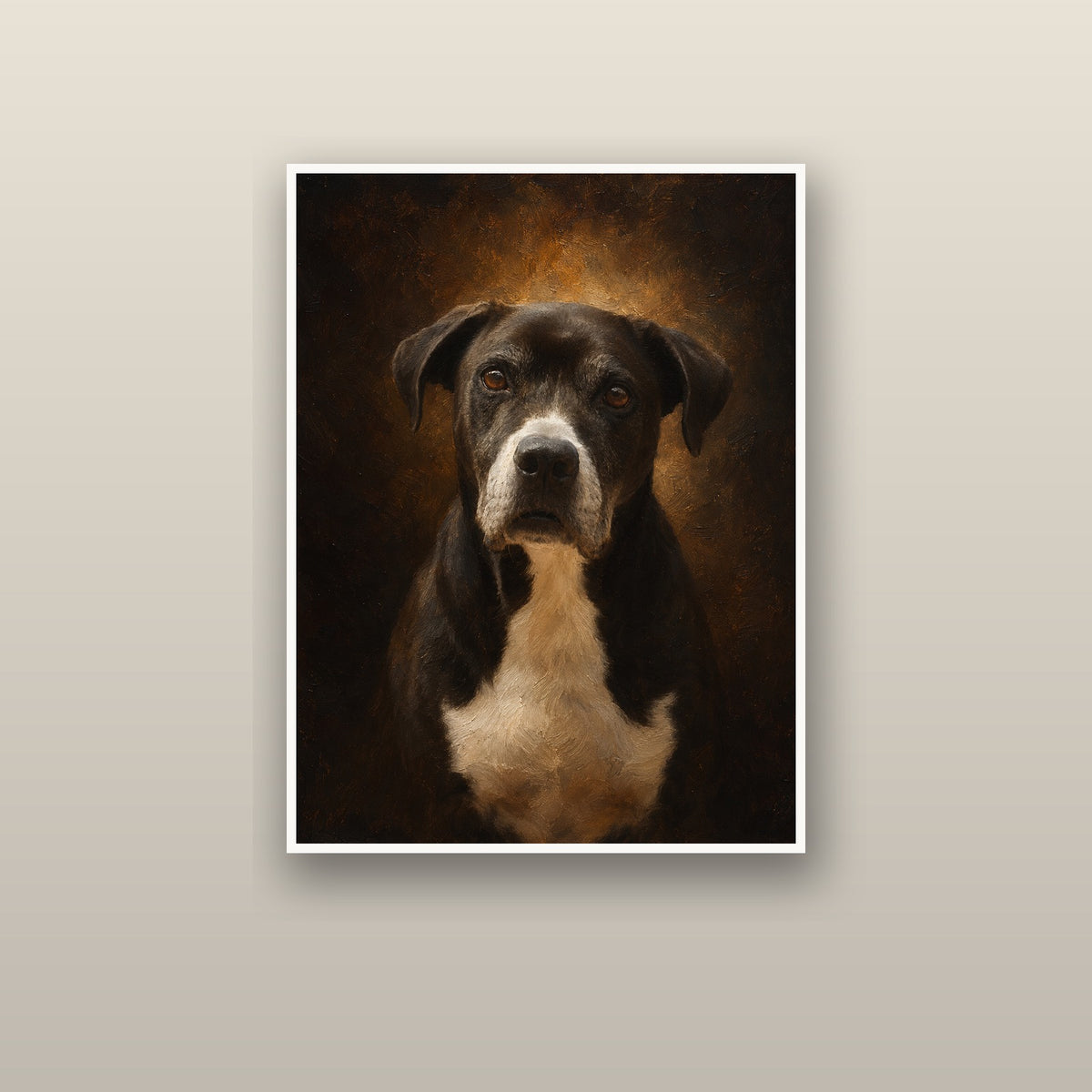 Toile Portrait Artistique Personnalisée – Votre Animal en Œuvre d'Art
